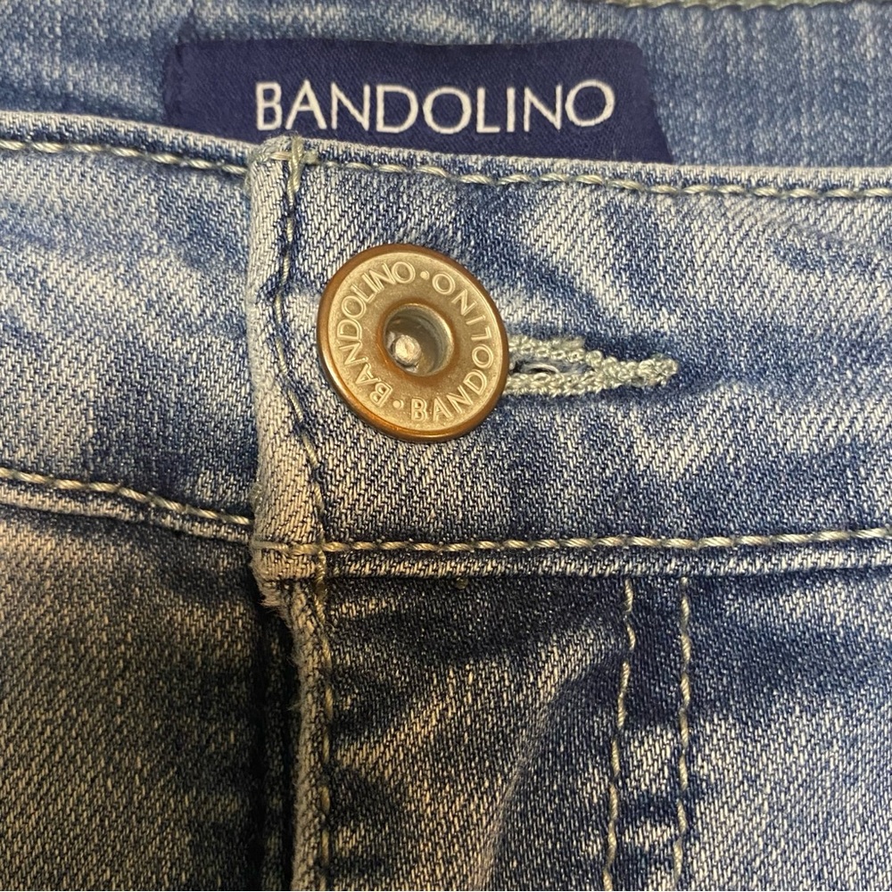Bandolino Floral Ink Art Skinny Jeans Women 14 - Picture 3 of 12